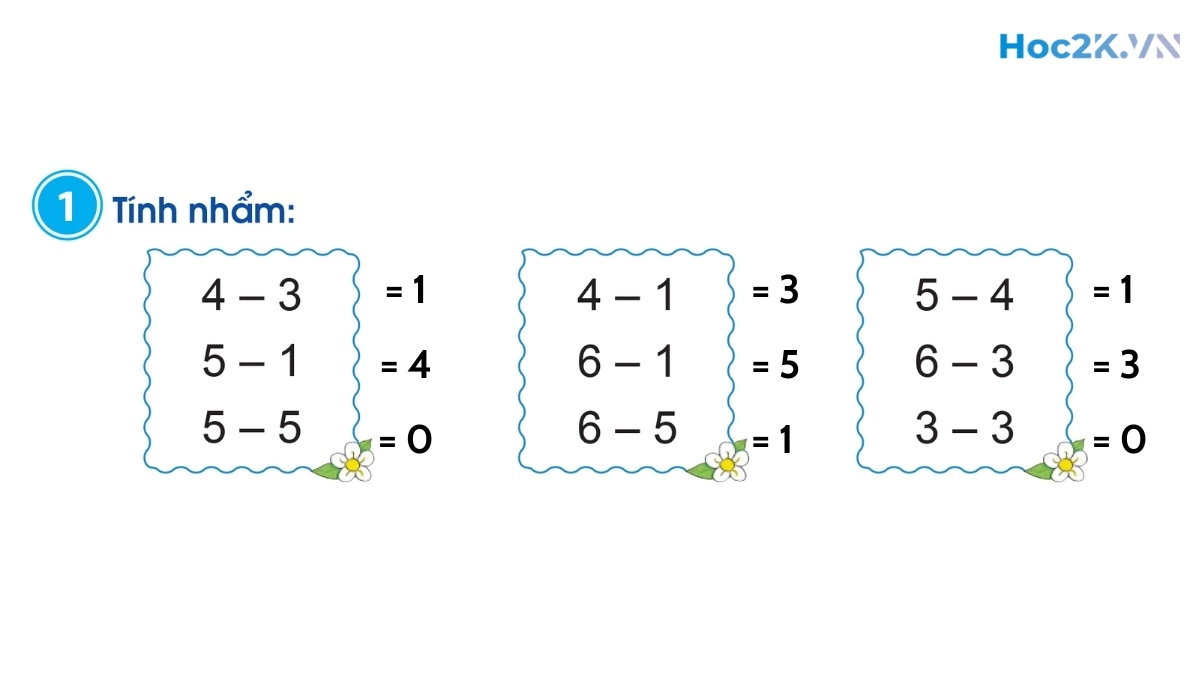 Phép trừ trong phạm vi 6 (tiếp theo) - Hình 2