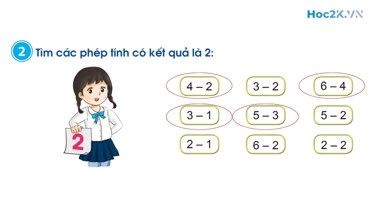 Phép trừ trong phạm vi 6 (tiếp theo) - Hình 4