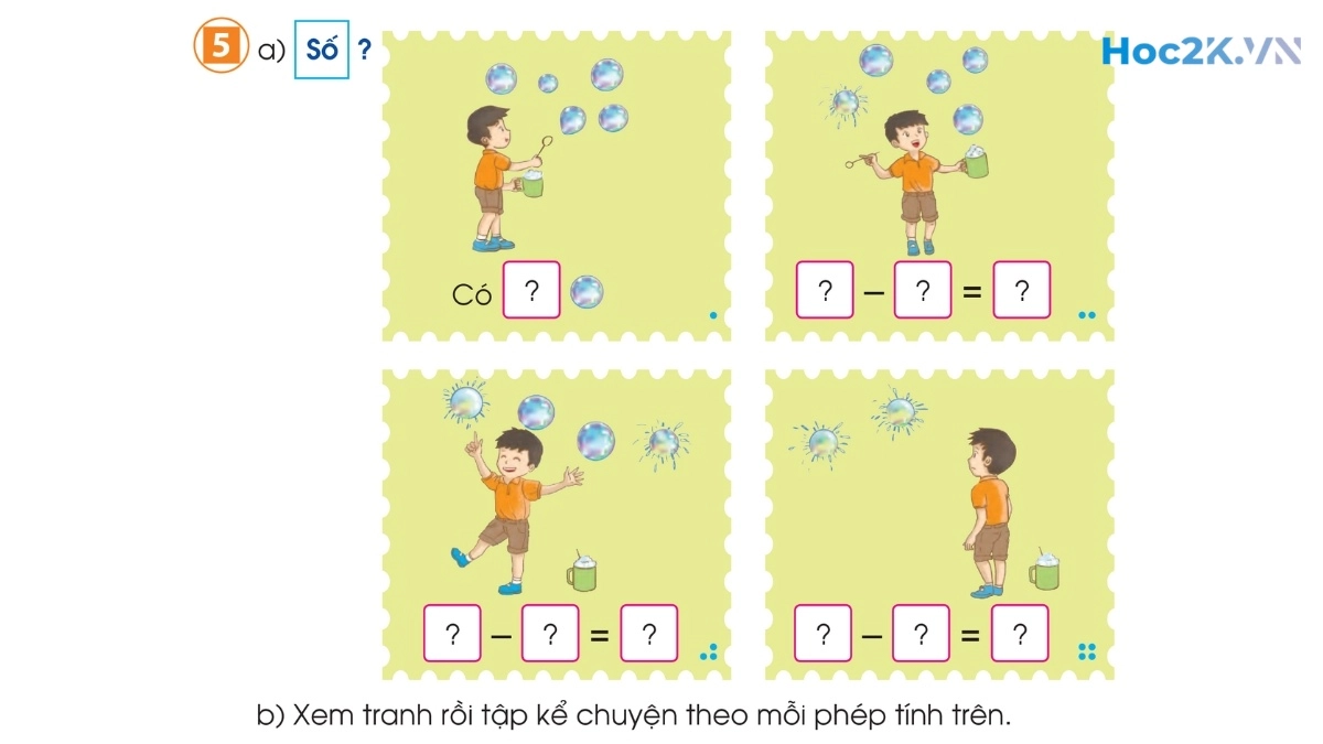 Phép trừ trong phạm vi 6 (tiếp theo) - Hình 9