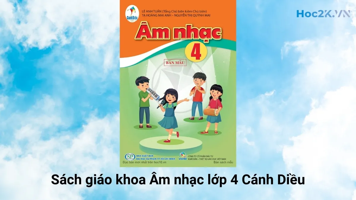 Sách giáo khoa Âm nhạc lớp 4 Cánh Diều