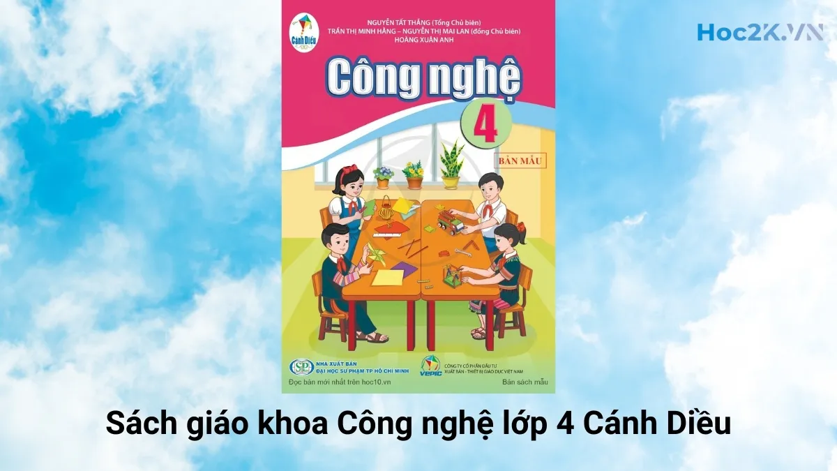 Sách giáo khoa Công nghệ lớp 4 Cánh Diều