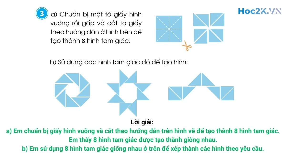 Thực hành lắp ghép, xếp hình phẳng - Hình 9