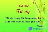 Văn mẫu phân tích bài thơ Từ Ấy của Tố Hữu chọn lọc hay nhất